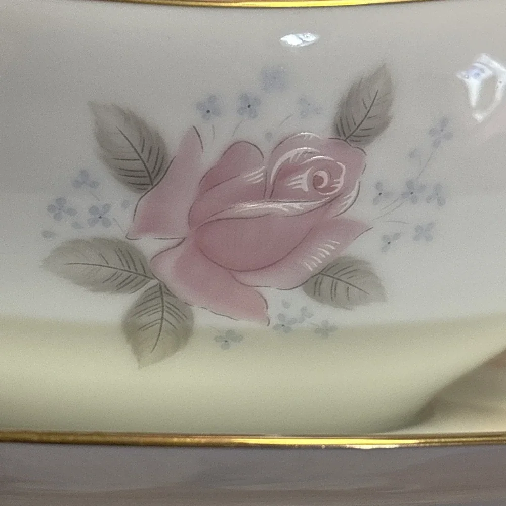 Noritake Japan #6238 Roseville Gravy Boat Rose Gold